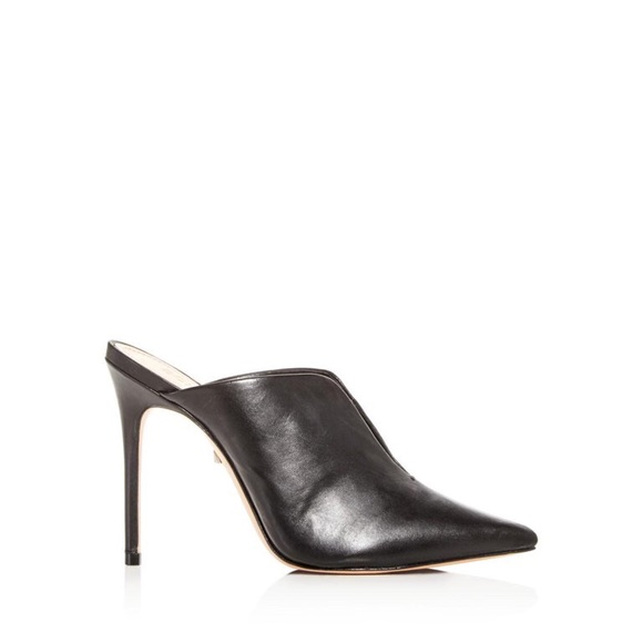 Schutz leather high heel Docia mule with slit Sz 11B runs small. - Picture 2 of 11